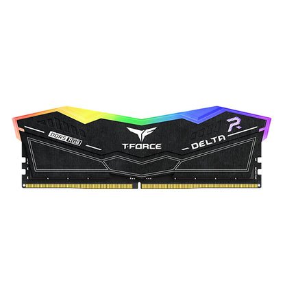 T-Force Delta RGB, Black, DDR5, 6000MHz, 32GB Kit(2 x 16GB), U-DIMM, CL30, 1.35V, Limited Lifetime Warranty