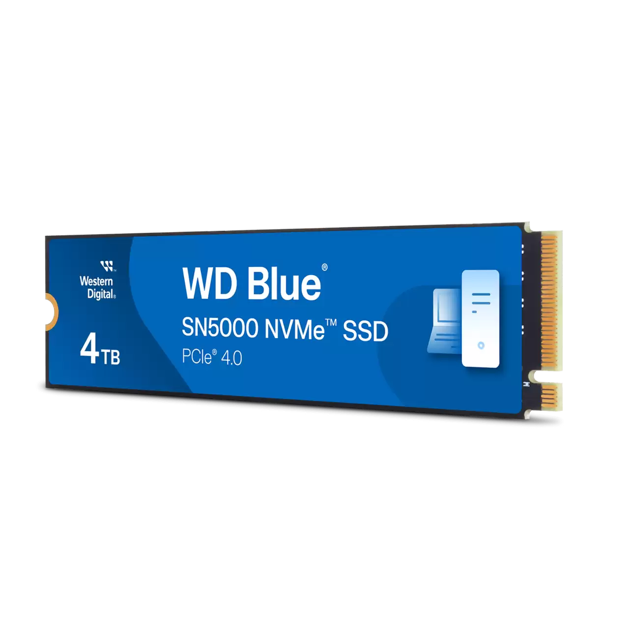 WD Blue, SN5000, PCIe Gen4x4, M.2 2280, 4TB, Read Up to 5150MB/s, Write Up to: 4900MB/s, 5 Years Limited Warranty