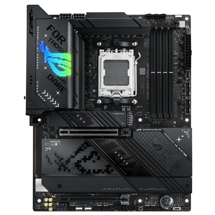 ASUS ROG STRIX X370-F GAMING Aura Sync RGB LED, DDR4 3200MHz, M.2, USB 3.1 front-panel connector & Type-A/C