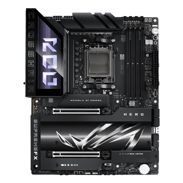 ASUS ROG Crosshair X870E Hero 4 x DIMM, Max. 192GB, DDR5