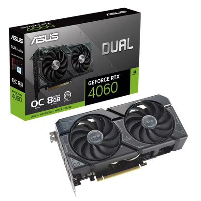 NVIDIA, ASUS DUAL RTX4060 O8G GAMING , OC, 8GB GDDR6X, DP, HDMI