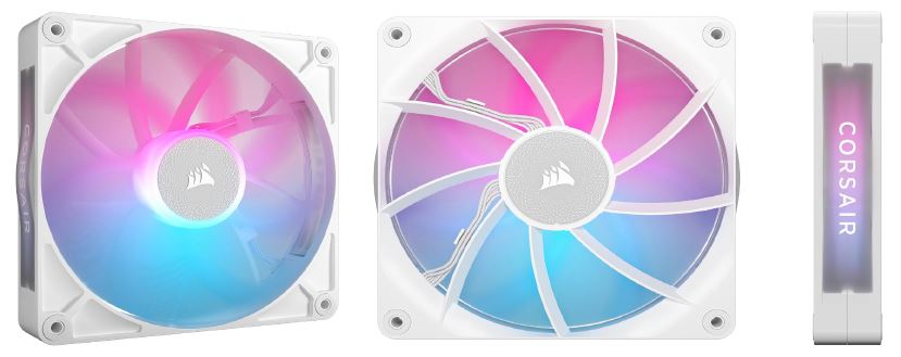 CORSAIR RX RGB Series, iCUE LINK RX140 RGB White, 140mm RGB Fan, Single Fan