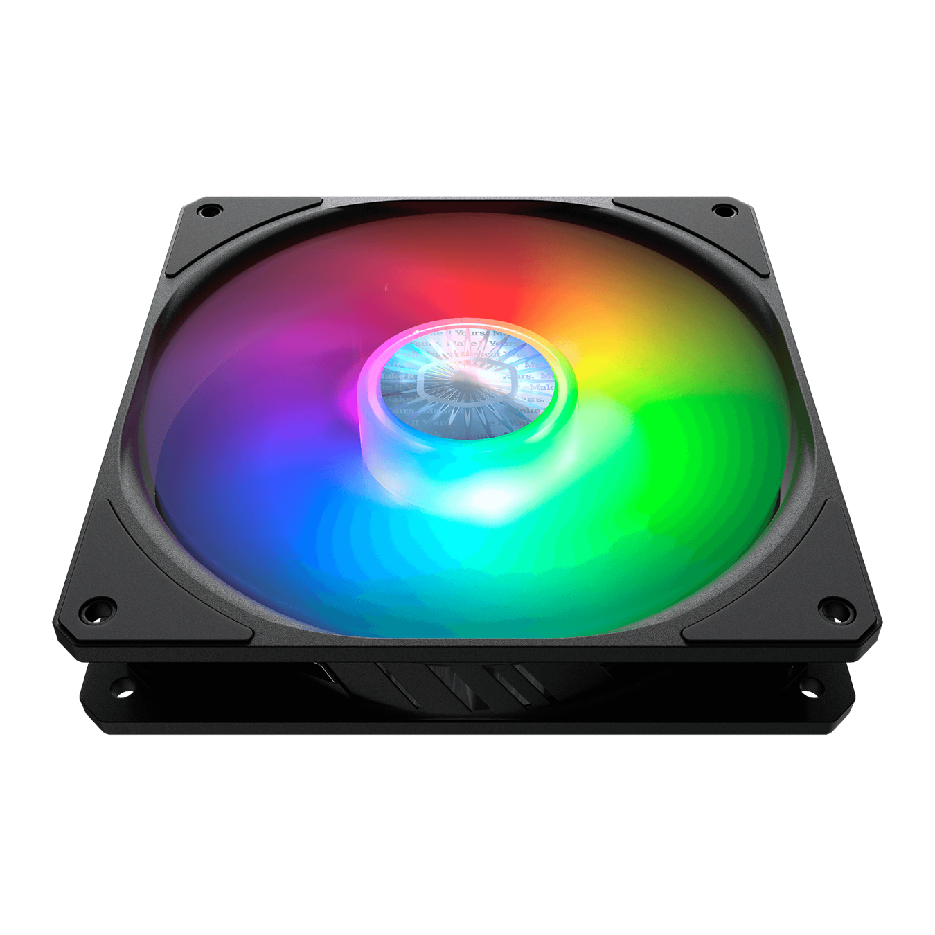 SickleFlow 140 ARGB, 140mm, Addressable RGB, 650-1400 RPM, 67 CFM, 10-27 dBA, 4-Pin PWM, Certified compatible with ASUS, Gigabyte MSI and AsRock RGB M