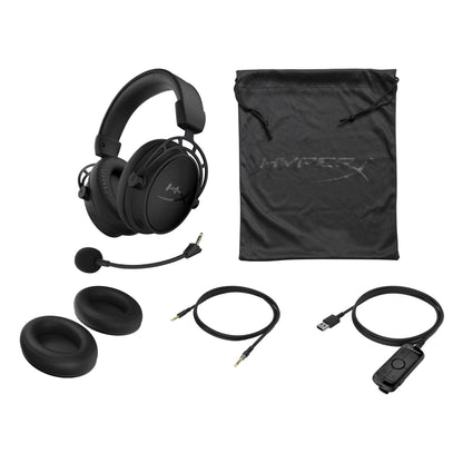 HyperX Cloud Alpha S - Gaming Headset (Black), HyperX virtual 7.1[1] surround sound, HyperX Dual Chamber Drivers, Game and chat audio balance