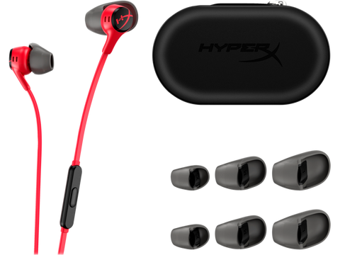 HyperX Cloud Earbuds II RED Gaming Earbuds with Mic