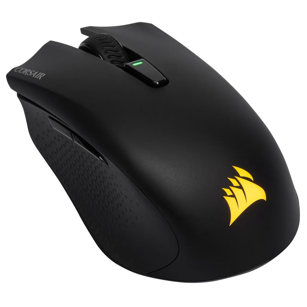 CORSAIR HARPOON RGB WIRELESS, Wireless Rechargeable Gaming Mouse with SLIPSTREAM Technology, Black, Backlit RGB LED, 10000 DPI, Optical