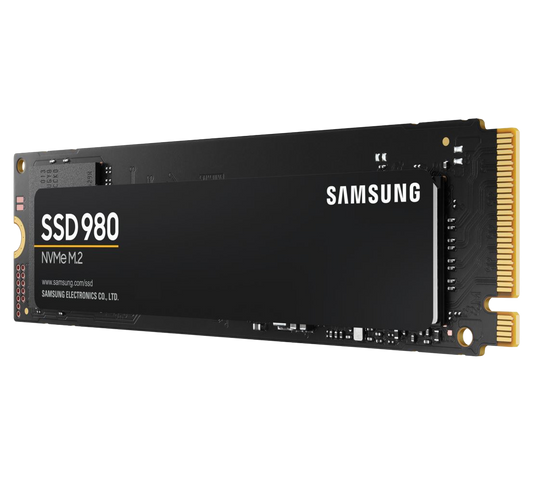 Samsung 980 1TB NVMe SSD 3500MB/s 3000MB/s R/W 500K/480K IOPS 600TBW 1.5M Hrs MTBF AES 256-bit Encryption M.2 2280 PCIe 3.0 Gen3 5yrs Wty