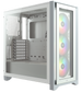 iCUE 4000X RGB Tempered Glass Mid-Tower Case, White