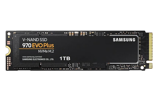 Samsung 970 EVO Plus 1TB PCIe NVMe SSD MLC 3500MB/s 3300MB/s 600K/550K IOPS 600TBW 5yrs wty